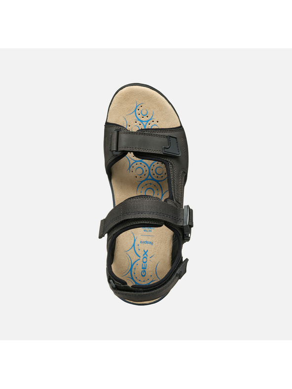 Geox Dunkelbraune Herrensandalen Geox Spherica EC5