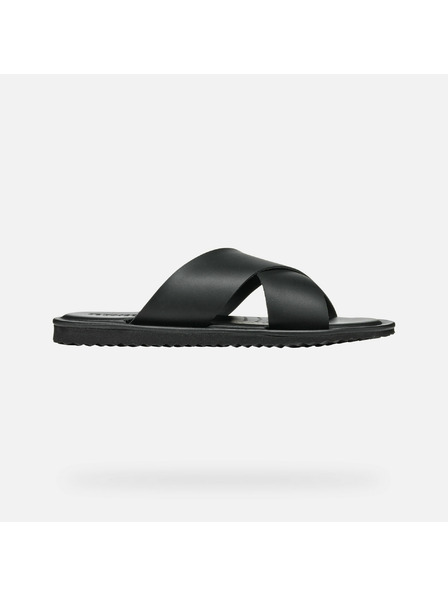 Geox Schwarze Herren-Hausschuhe Geox Erice