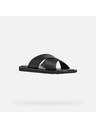 Geox Schwarze Herren-Hausschuhe Geox Erice
