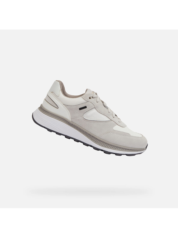 Geox Cremefarbene Herrenturnschuhe Geox Spherica Actif X1