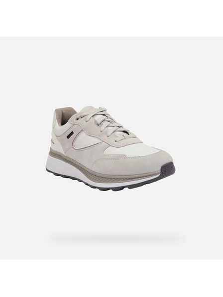 Geox Cremefarbene Herrenturnschuhe Geox Spherica Actif X1