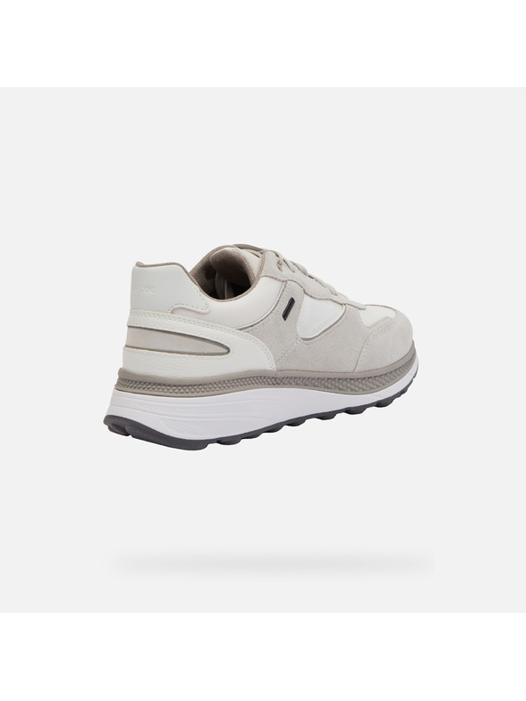 Geox Cremefarbene Herrenturnschuhe Geox Spherica Actif X1