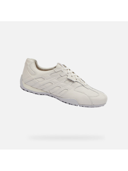 Geox Weiße Herrenturnschuhe Geox Snake Original