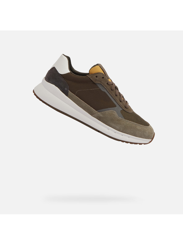 Geox Hellgrüne Herrenturnschuhe Geox Branthon