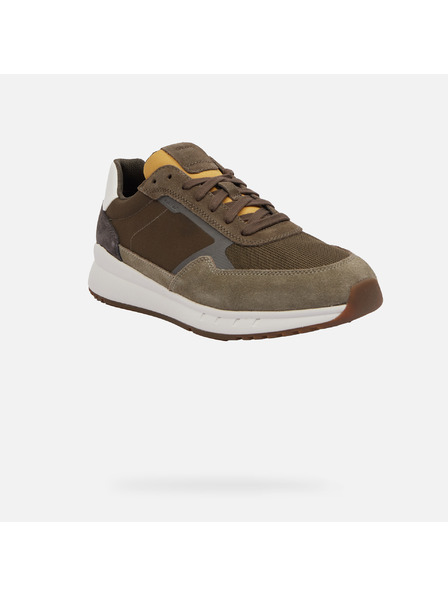 Geox Hellgrüne Herrenturnschuhe Geox Branthon