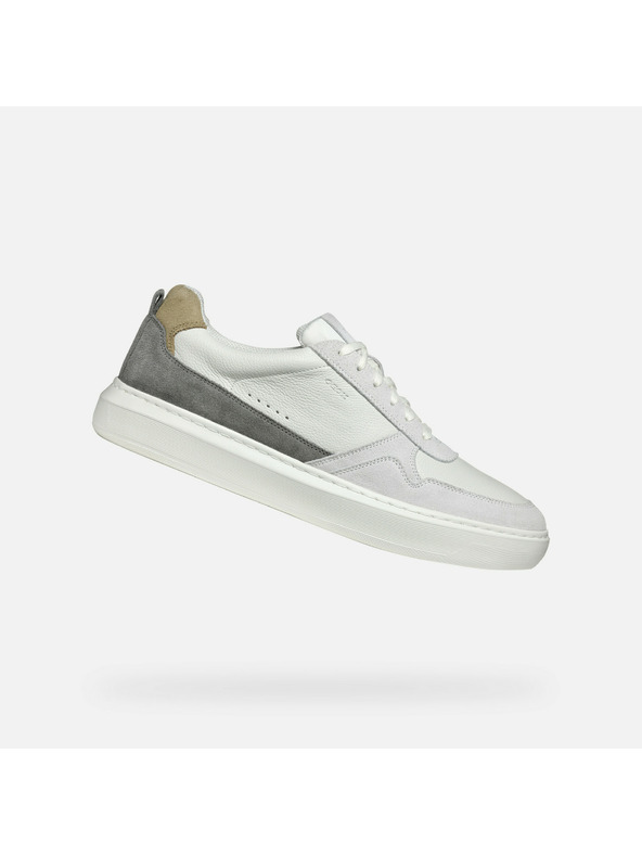 Geox Creme Herren Geox Deiven Turnschuhe