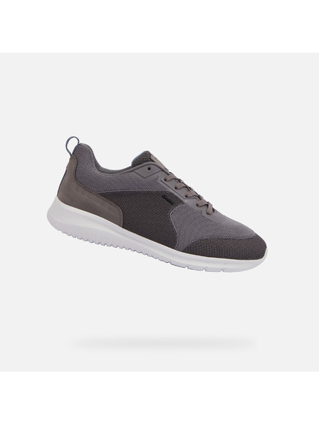 Geox Dunkelgraue Herrenturnschuhe Geox Monreale