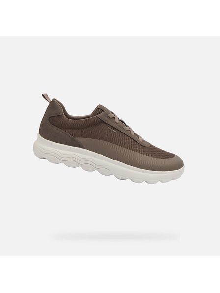 Geox Hellgraue Herren Geox Spherica Turnschuhe