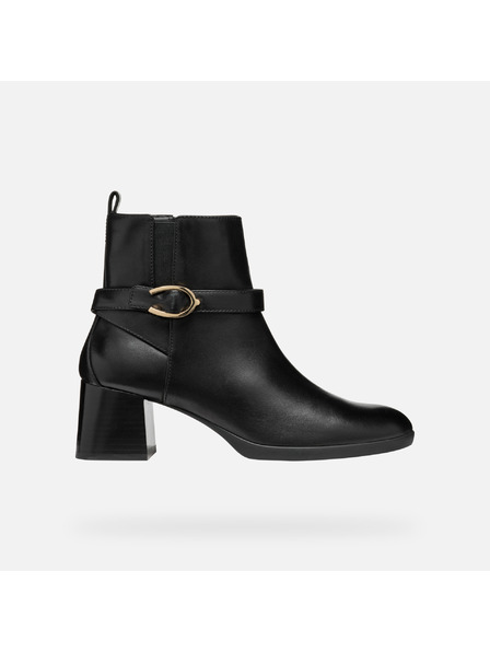 Geox Schwarze Damen-Ankle Boots Geox Walk Pleasure 55