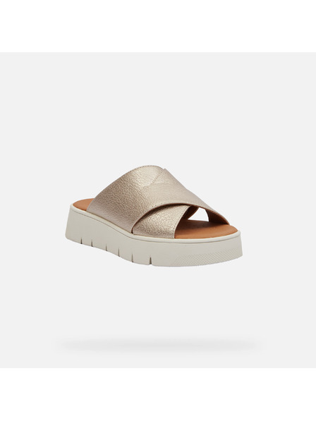 Geox Goldene Damen-Pantoletten Geox