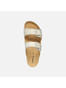 Geox Cremefarbene Damen-Hausschuhe Geox Brionia R