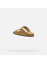 Geox Cremefarbene Damen-Hausschuhe Geox Brionia R