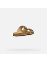Geox Cremefarbene Damen-Hausschuhe Geox Brionia R