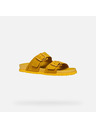 Geox Gelbe Damen-Hausschuhe Geox Sandybett