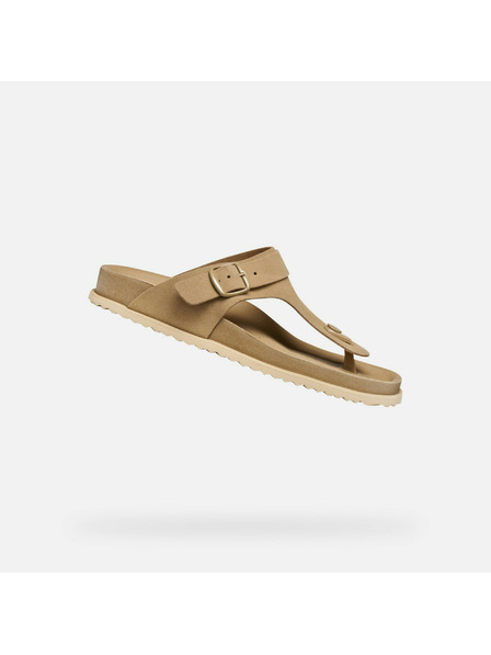 Geox Beige Damen-Zehentrenner Geox Sandybett