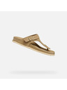 Geox Beige Damen-Zehentrenner Geox Sandybett