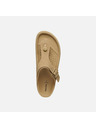 Geox Beige Damen-Zehentrenner Geox Sandybett