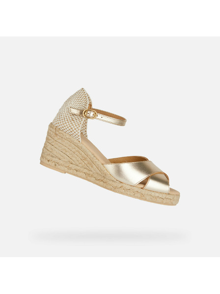 Geox Goldene Damen-Sandalen Geox Gelsa Low
