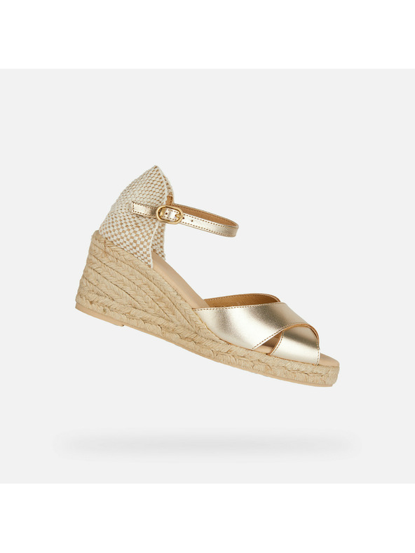 Geox Goldene Damen-Sandalen Geox Gelsa Low