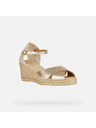 Geox Goldene Damen-Sandalen Geox Gelsa Low