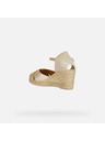 Geox Goldene Damen-Sandalen Geox Gelsa Low