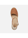 Geox Hellbraune Damen-Sandalen Geox D Lampedusa