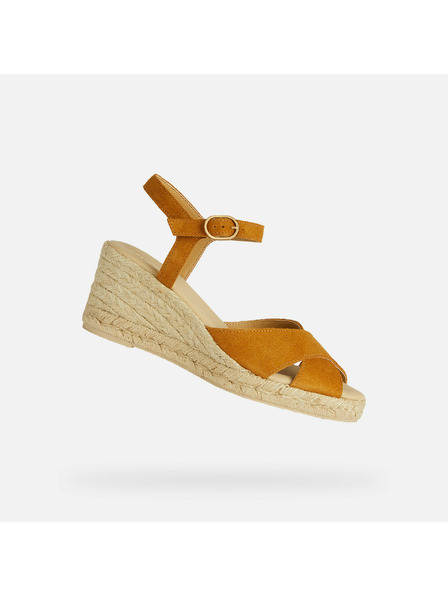 Geox Gelbe Damen-Sandalen Geox Gelsa Low
