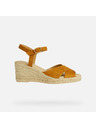 Geox Gelbe Damen-Sandalen Geox Gelsa Low