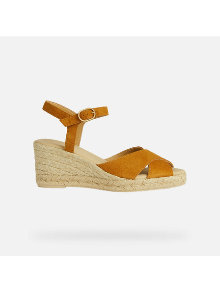 Geox Gelbe Damen-Sandalen Geox Gelsa Low