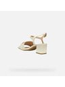 Geox Cremeweiße Geox Neeraklia 50 Damensandalen