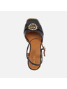 Geox Schwarze Geox Panarea Damensandalen