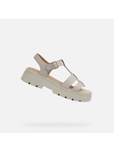 Geox Beige Damen-Sandalen Geox Adacter S