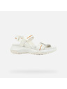Geox Weiße Geox Sorapis + Grip Damensandalen