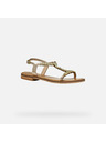 Geox Goldene Geox Maddalusiac Damensandalen