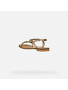 Geox Goldene Geox Maddalusiac Damensandalen