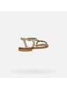 Geox Goldene Geox Maddalusiac Damensandalen