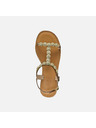 Geox Goldene Geox Maddalusiac Damensandalen