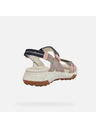 Geox Graue Geox Sorapis + Grip Damensandalen