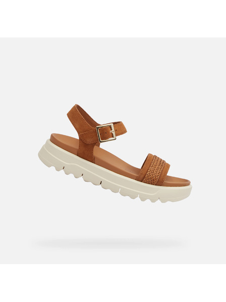 Geox Braune Geox Xand 2.1S Damensandalen