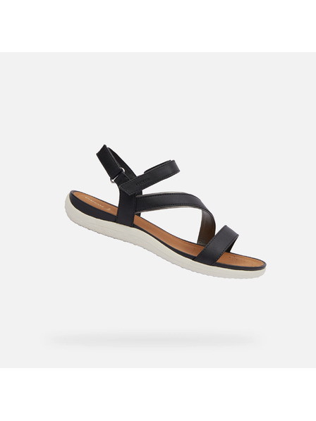 Geox Schwarze Geox Vega Damensandalen