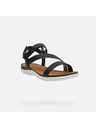 Geox Schwarze Geox Vega Damensandalen