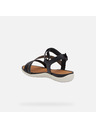Geox Schwarze Geox Vega Damensandalen