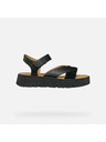 Geox Schwarze Geox Dandra 40 Damensandalen