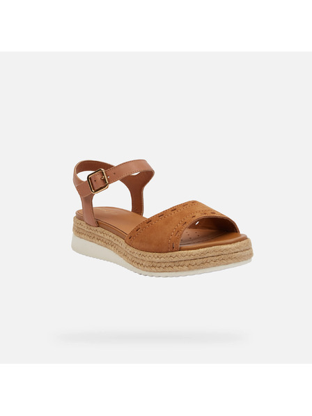 Geox Braune Geox Eolie Damensandalen
