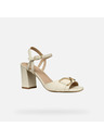 Geox Cremeweiße Geox Neeraklia 80 Damensandalen