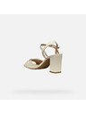 Geox Cremeweiße Geox Neeraklia 80 Damensandalen