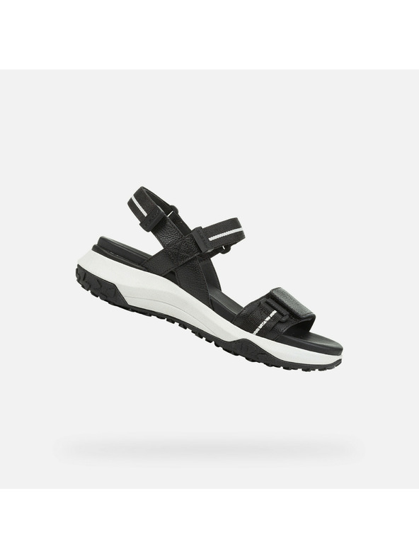 Geox Schwarze Geox Sorapis + Grip Damensandalen