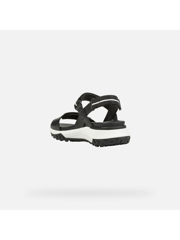 Geox Schwarze Geox Sorapis + Grip Damensandalen