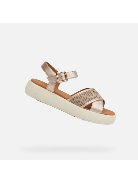 Geox Cremeweiße Geox Camalei Damensandalen