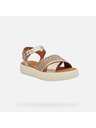 Geox Cremeweiße Geox Camalei Damensandalen